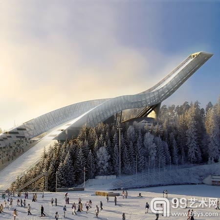 比利時(shí)建筑師Julien de Ssmedt設(shè)計(jì)的Skijump