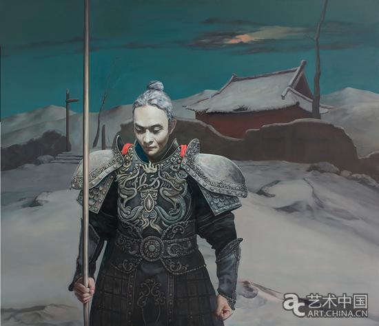 杜華 風雪山神廟140x120cm 布面油畫 2015年－2016